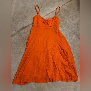 Orange sun dress
